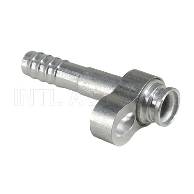 INTL-HF2556 R134a #10/180° Aluminium air conditioning Hose Fitting