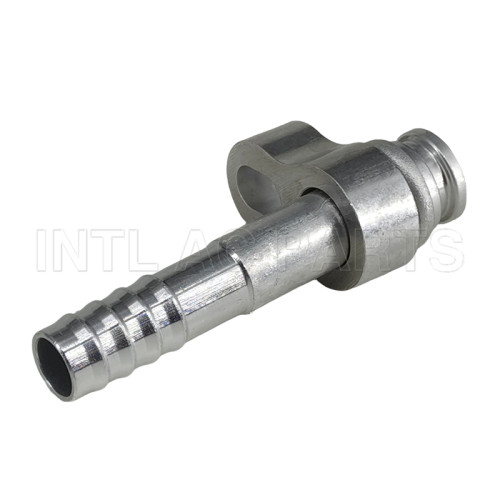 INTL-HF2556 R134a #10/180° Aluminium air conditioning Hose Fitting