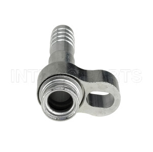 INTL-HF2556 R134a #10/180° Aluminium air conditioning Hose Fitting