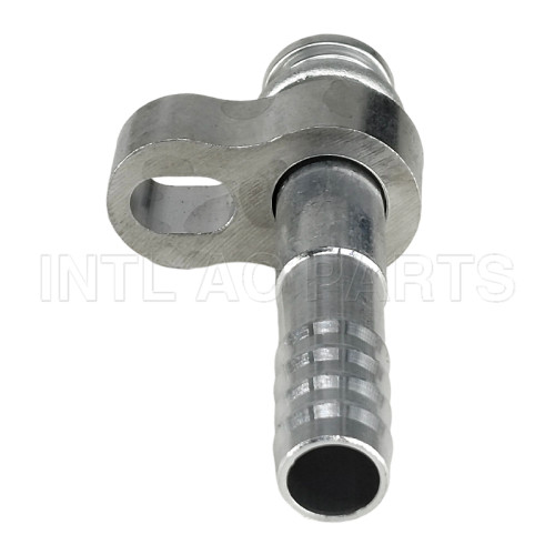INTL-HF2556 R134a #10/180° Aluminium air conditioning Hose Fitting