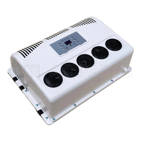 Horizontal engineering Red  24V Electric air conditioner Split type parking air conditioner assembly horizontal type (scroll compressor)