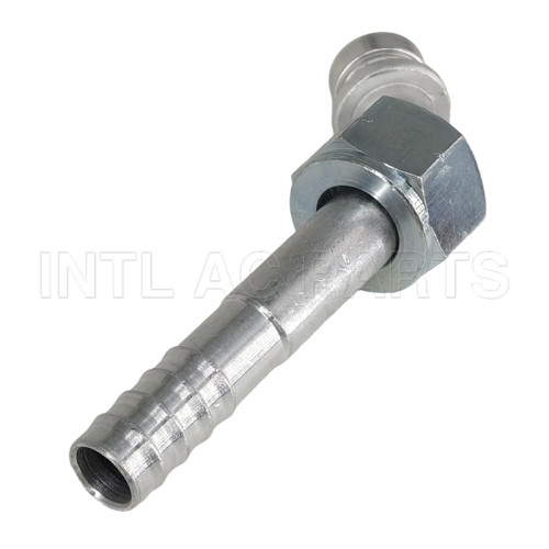 INTL-HF5008 #10 R134a 45°Aluminum barb female O-ring R134A Fitting