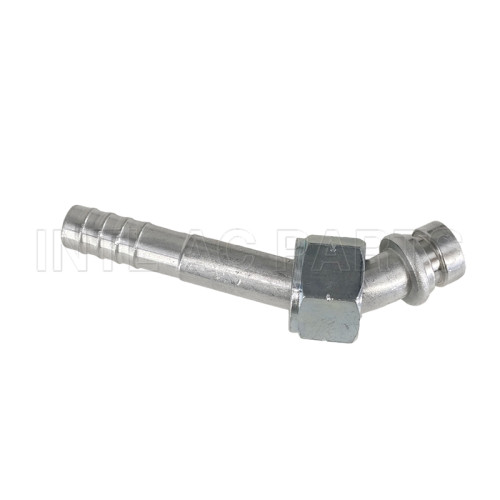 INTL-HF5008 #10 R134a 45°Aluminum barb female O-ring R134A Fitting