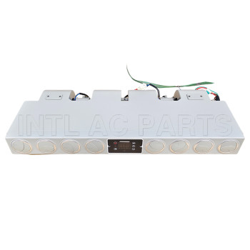 BEU-229 Single cooling LHD OR 12V Aluminium valve Evaporator Unit With remote control 8 holes Fuel compressor