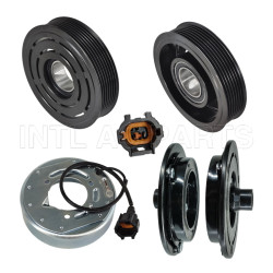 DKS-17D 12V 7pk 130mm 35*55*20mm Car air ac compressor magnetic clutch assembly Np300 2.5 L 2016 2017 2018 2019 2020 Nissan