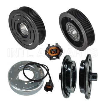 DKS-17D 12V 7pk 130mm 35*55*20mm Car air ac compressor magnetic clutch assembly Np300 2.5 L 2016 2017 2018 2019 2020 Nissan