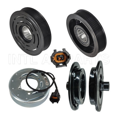 DKS-17D 12V 7pk 130mm 35*55*20mm Car air ac compressor magnetic clutch assembly Np300 2.5 L 2016 2017 2018 2019 2020 Nissan