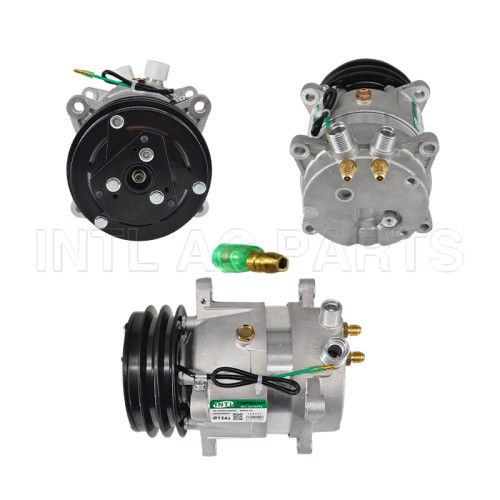 V5 AA 133MM 24V 1/4" X 1 1/4" auto ac compressor for GM UNIV VTO