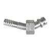 INTL-HF5011 #12 45 Degree Aluminum Barb Female O-ring R134A Fitting