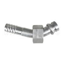 INTL-HF5011 #12 45 Degree Aluminum Barb Female O-ring R134A Fitting