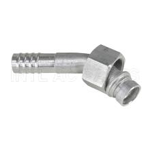 INTL-HF5011 #12 45 Degree Aluminum Barb Female O-ring R134A Fitting