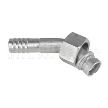 INTL-HF5011 #12 45 Degree Aluminum Barb Female O-ring R134A Fitting
