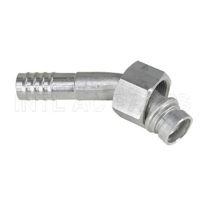 INTL-HF5011 #12 45 Degree Aluminum Barb Female O-ring R134A Fitting