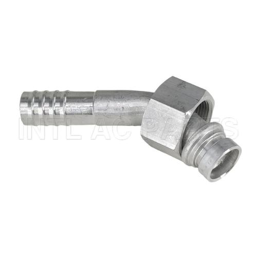 INTL-HF5011 #12 45 Degree Aluminum Barb Female O-ring R134A Fitting
