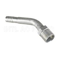 #12 R134a  45° Hose Barb Fittings Auminum Parts