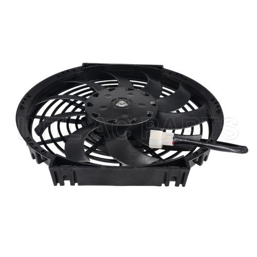 10 inch 24V 120W squre frame with 8 crooked blade condenser fan