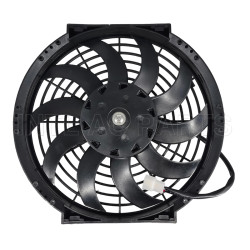 10 inch 24V 120W squre frame with 8 crooked blade condenser fan