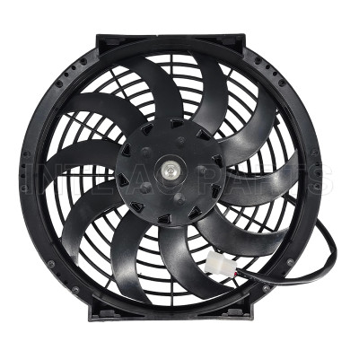 10 inch 24V 120W squre frame with 8 crooked blade condenser fan