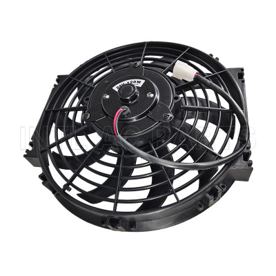 10 inch 24V 120W squre frame with 8 crooked blade condenser fan