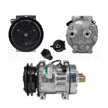 7H15 S-BODY 1A 135MM 24V MD HEAD HOR#1X14&1X1 Air Conditioning Compressor for CASE / IH – Compressor for Ford-New Holland B95 Backhoe  Compressor