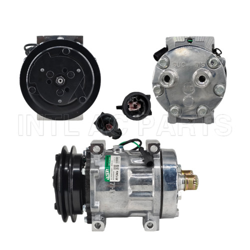 7H15 S-BODY 1A 135MM 24V MD HEAD HOR#1X14&1X1 Air Conditioning Compressor for CASE / IH – Compressor for Ford-New Holland B95 Backhoe Compressor