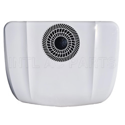 Top-mounted all-in-one car air conditioner electric truck heating and cooling car air conditioner Optimized version Smart battery 6 speeds WHITE 12V