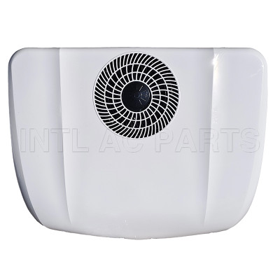 Top-mounted all-in-one car air conditioner electric truck heating and cooling car air conditioner Optimized version Smart battery 6 speeds WHITE 12V