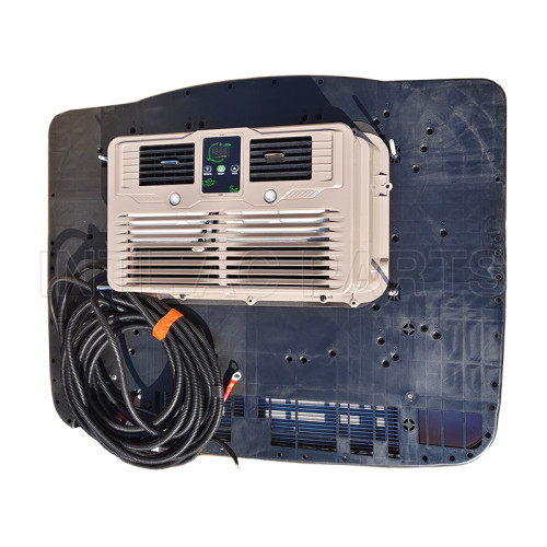 Porsche model intelligent speed regulationTop-mounted all-in-one car air conditioner electric truck heating and cooling car air conditioner optimized drainage White 12V