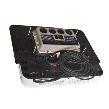 Top-mounted all-in-one car air conditioner electric truck heating and cooling car air conditioner New energy models Intelligent speed regulation white 12V