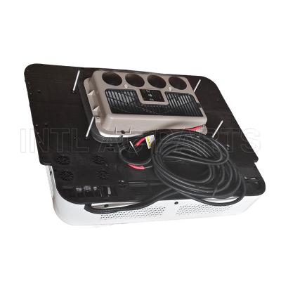 Top-mounted all-in-one car air conditioner electric truck heating and cooling car air conditioner New energy models Intelligent speed regulation white 12V