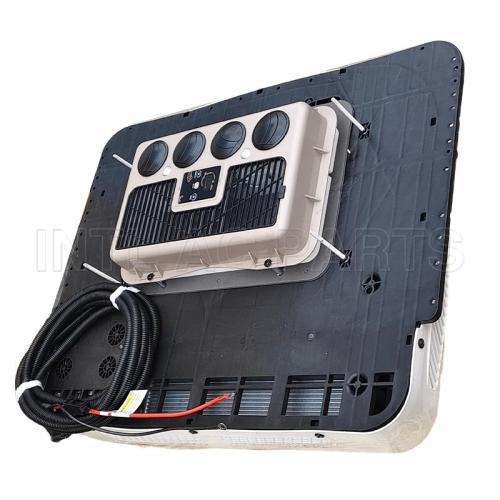 new energy model intelligent speed regulation white 24V top-mounted all-in-one car air conditioner electric truck heating and cooling car air conditioner