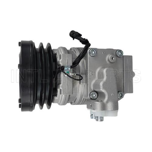 10PA15C 2PK 132MM 12V Car ac compressor for John Deere forage harvester 6010 series 6050 series 7000 series 108118 15027 203A87 437100-5060 447100-2990 AL78493 AZ44541