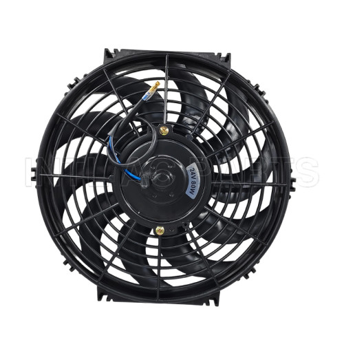 12 inch 24V 80W squre frame with 10 crooked blade AC condenser fan