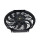 12 inch 24V 80W squre frame with 10 crooked blade AC condenser fan