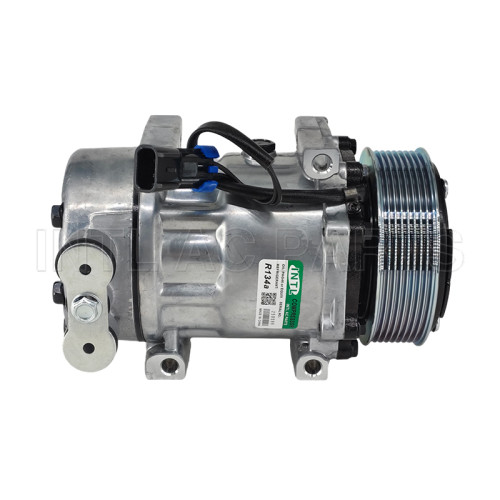 7H15 L-BODY 8PK 119MM 12V GQ HEAD ac compressor for Kenworth Compressor Peterbilt  Compressor 1000023163 47596000 14504042 2004042AM 5511278 F696001111 APBN83304073