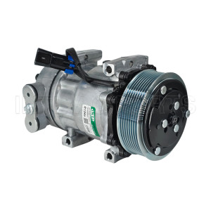 7H15 L-BODY 8PK 119MM 12V GQ HEAD ac compressor for Kenworth Compressor Peterbilt  Compressor 1000023163 47596000 14504042 2004042AM 5511278 F696001111 APBN83304073