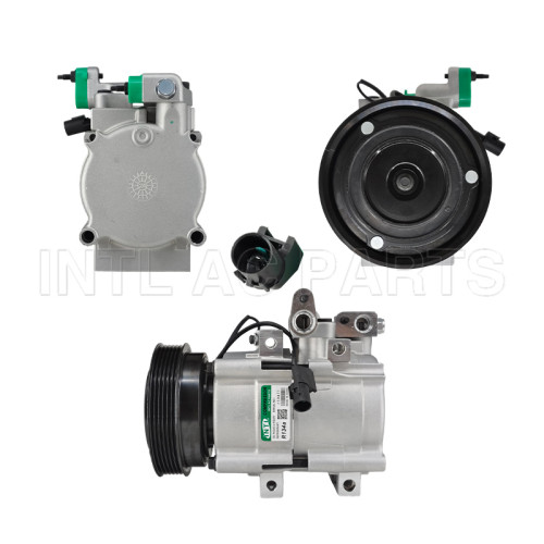 HS18 6PK 125MM 12V ROUND PLUG COMPARE XZC089 auto ac compressor for HYUNDAI TUCSON