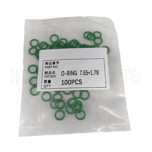 NBR Green Air conditioning O-ring 7.65*1.78mm OR-0011G OR 1011G-10-NBR
