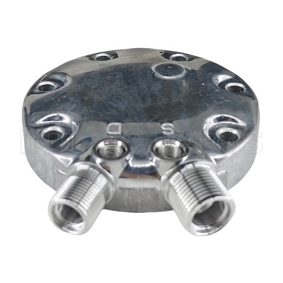 Sanden FC SD7H15 Compressor Back Cover Vertical 8 and 10 O-Ring Cylinder Head 82D042557MA