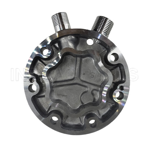 Sanden FC SD7H15 Compressor Back Cover Vertical 8 and 10 O-Ring Cylinder Head 82D042557MA