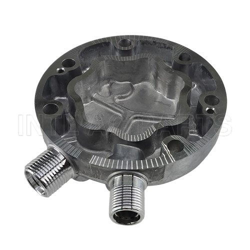 Sanden FC SD7H15 Compressor Back Cover Vertical 8 and 10 O-Ring Cylinder Head 82D042557MA