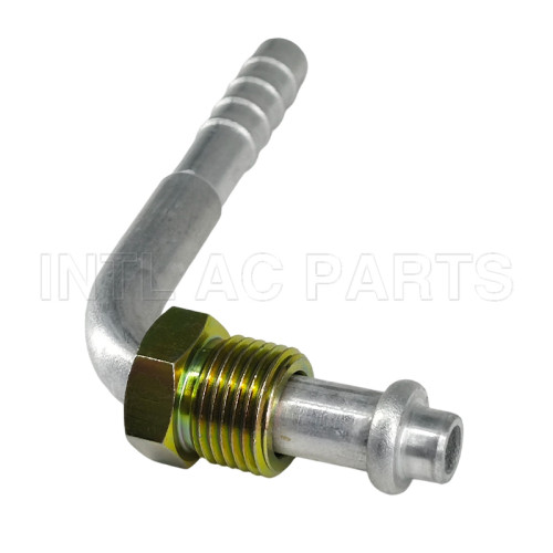 Universal New A/C compressor Fitting Aluminum #6 90° O-RING Iron outer screw