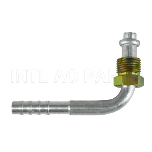 Universal New A/C compressor Fitting Aluminum #6 90° O-RING Iron outer screw