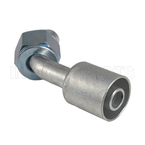 #12 45°O-RING with Aluminum jacket hose fitting /quick joint /connector/coupling with AL jacket cap