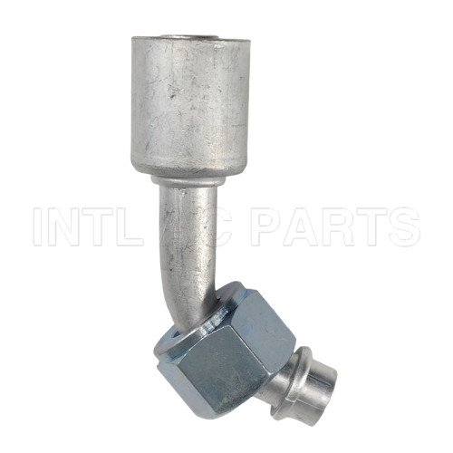 #12 45°O-RING with Aluminum jacket hose fitting /quick joint /connector/coupling with AL jacket cap