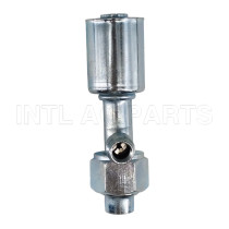 #10 Straight O-RING Iron joint with iron jacket R134a high & low pressure valve auto air conditioning hose fitting