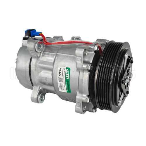 701820805Q 7D0820805Q 7V16 6PK 127MM 12V AC Compressor for VW CALIFORNIA T4 Camper (7DJ, 7DK, 70J) (90-04) 7D0820805 1145 6209 SD7V16-1145 7D0620805 701820805R