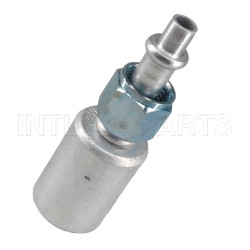 #5 Straight O-Ring Hose Fitting With Aluminum Jacket