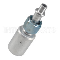 #5 Straight O-Ring Hose Fitting With Aluminum Jacket