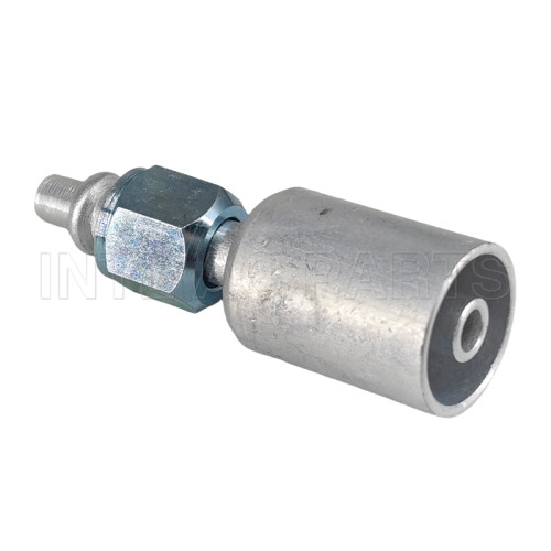 #5 Straight O-Ring Hose Fitting With Aluminum Jacket